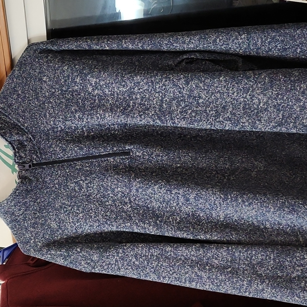 3xlt pullover blue 1/4 zip